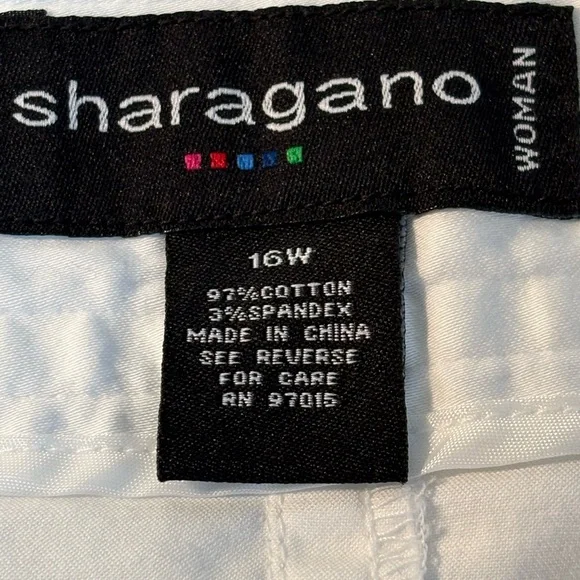 Sharagano Women’s White Pencil Skirt Resort Wear Size 16W - Picture 2 of 8